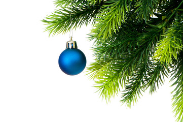 Christmas decoration isolated on the white