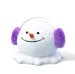 Snowman in a earmuff