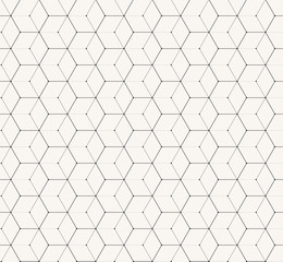 Modèle sans couture simple vecteur gris hexagones