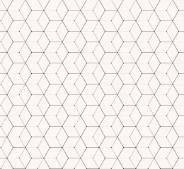 Deurstickers Hexagon Zeshoeken grijs vector eenvoudig naadloos patroon