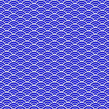 Blue Chinese Seamless Pattern