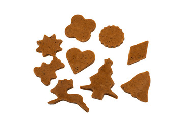Gingerbread dough for Christmas cookies