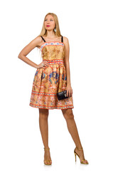 Woman with bag in fashion concept