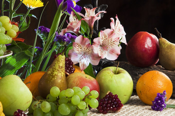fruits and flowers