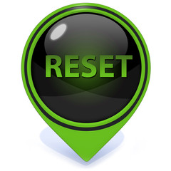 reset pointer icon on white background