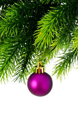 Christmas decoration isolated on the white