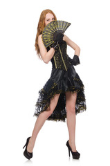 Woman in fashion clothing concept