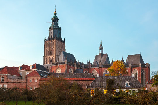 View at the historic Dutch town Zutphen