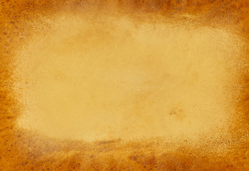 Brown abstract blank background with dark boarder