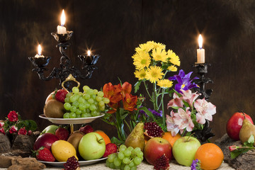 fruits and flowers