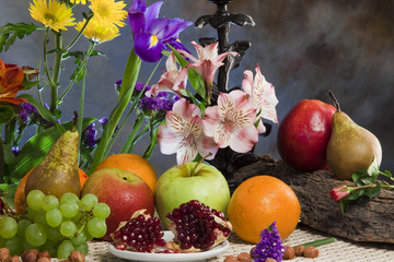 fruits and flowers