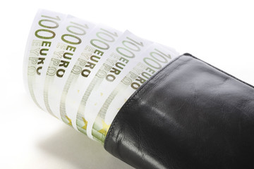 Euros and wallet
