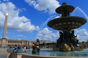 Fototapeta na wymiar Place de la concorde à Paris, France