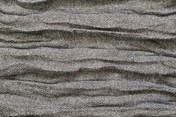 Gray folded fabric texture