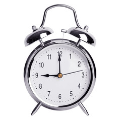 Exactly nine o'clock on alarm clock