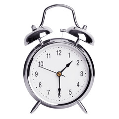 Alarm clock shows half of the second