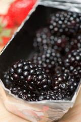 Fresh ripe blackberries