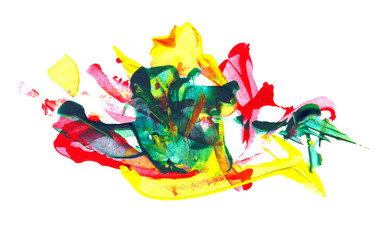 Obraz premium Abstract mixed media background or texture design on white