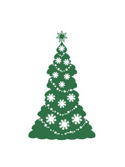 Weihnachtsbaum Weihnachten Stern Flocken