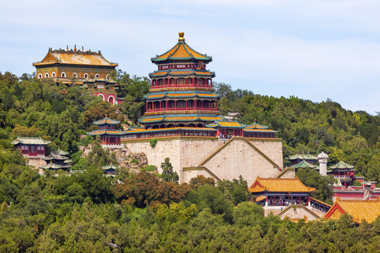 Longevity Hill Tower Buddha Fragrance Summer Palace Beijing