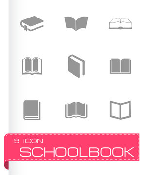 Vector Schoolbook Icons Set