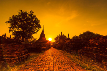 Sukhothai historical park 800 years in Thailand