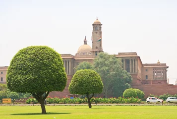Gordijnen Residence of the President of India. New Delhi © Nikolai Korzhov