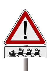 Achtung Rentiergespann