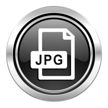 jpg file icon, black chrome button