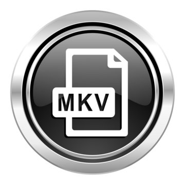 mkv file icon, black chrome button