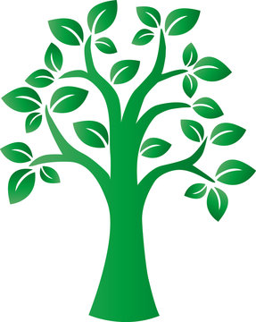 green tree milieu environ logotype