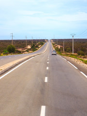 Fototapeta premium Asphalt road in Morocco