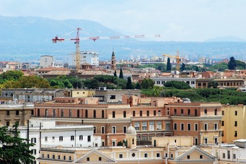 Rome aerial view from Vittorio Emanuele monument