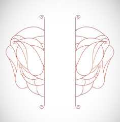 Vector illustration with layout. Illustration 10 version