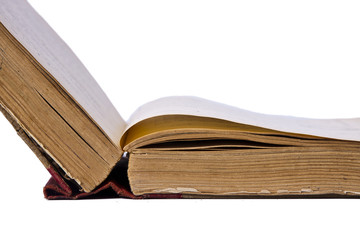 old book isolated on white background