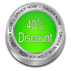 40% Discount - Order now Button