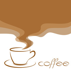 vector coffee background