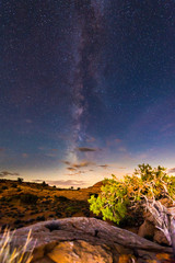 Utah Landscape at night Milky Way