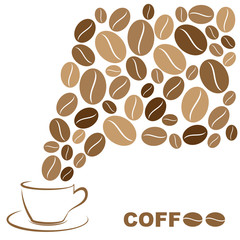 vector coffee background