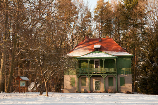 Das gr&uuml;ne Haus im Winter