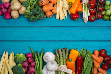 healthy background with vegetables