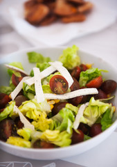 Salad with lettuce