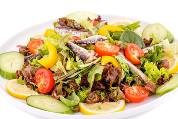 Salad with fish