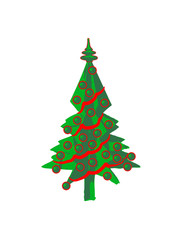 Weihnachtsbaum kugeln girlanden