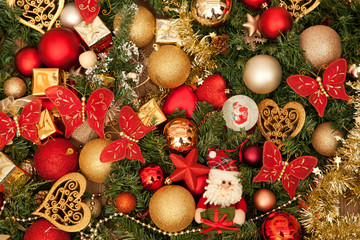 Christmas decorations background