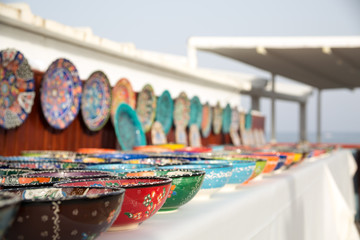 Turkish traditional  handpainted pottery bowls