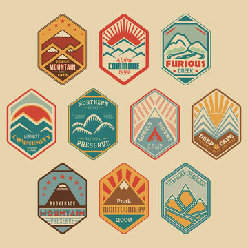 Mount badge set1color