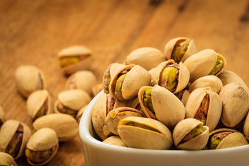 Roasted pistachio nuts seed with shell