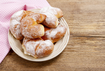 Delicious french croissants