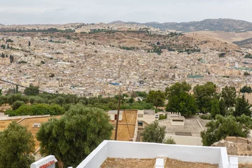 Poster Fes, Marokko, panorama © John Hofboer